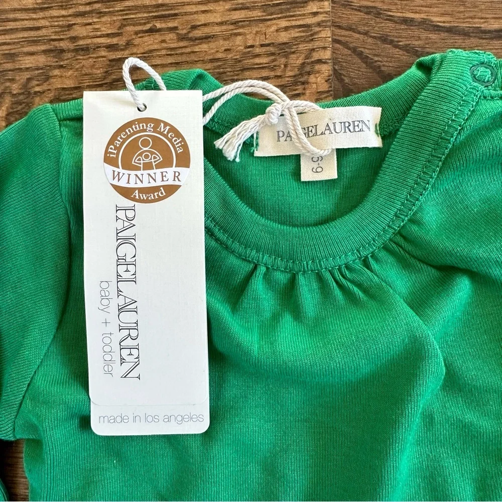 Paige Lauren Kelly Green Ruffle Dress, NWT